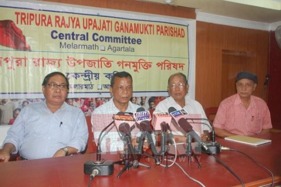 Tripura Tribal Gana Mukti Parishad slams IPFT for creating communal tension Tripura Tribal Gana Mukti Parishad slams IPFT for creating communal tension